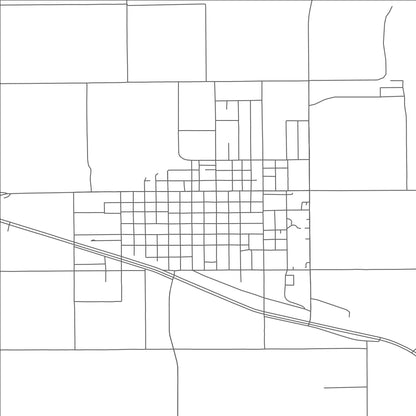 ROAD MAP OF LOCKNEY, TEXAS BY MAPBAKES