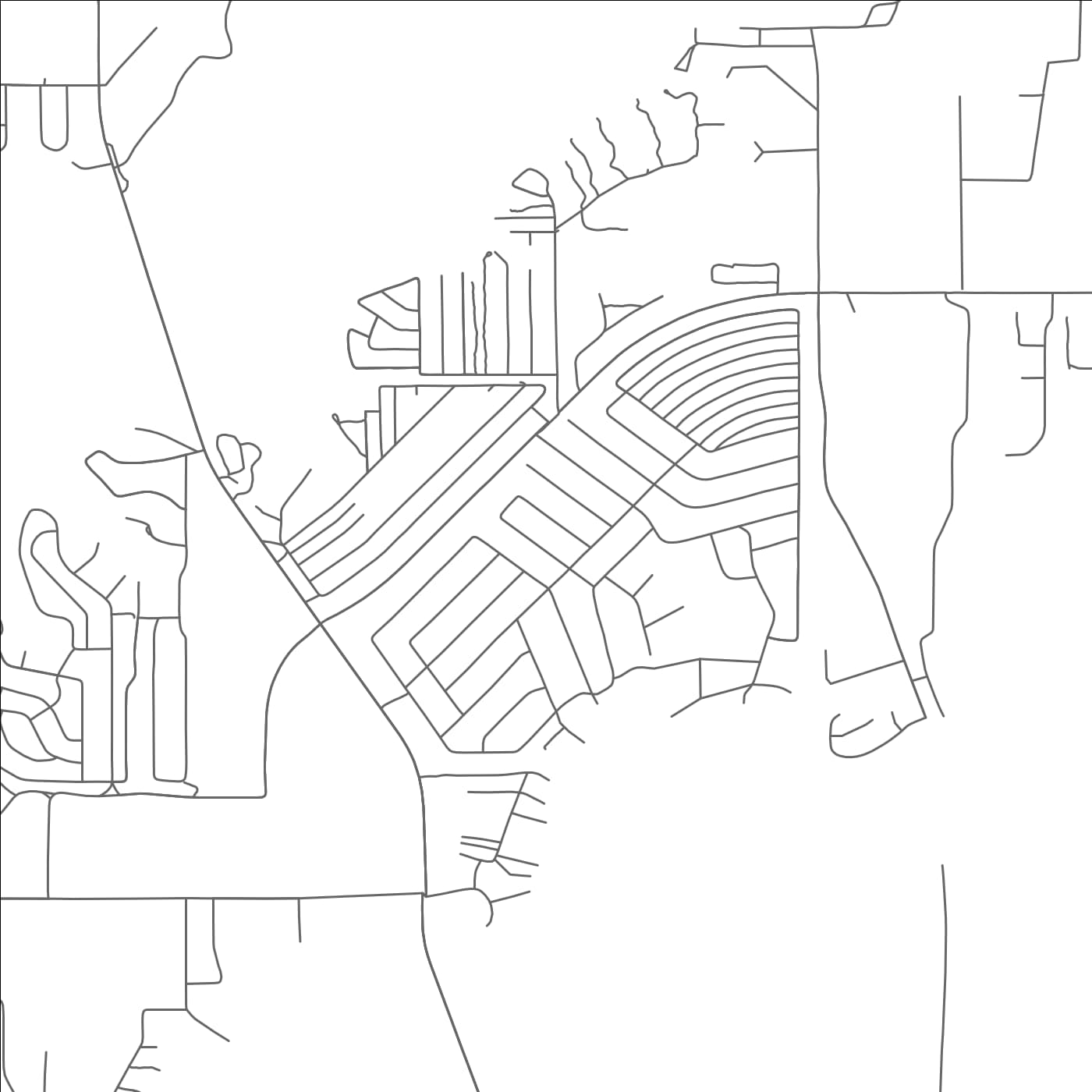 ROAD MAP OF LOG CABIN, TEXAS BY MAPBAKES