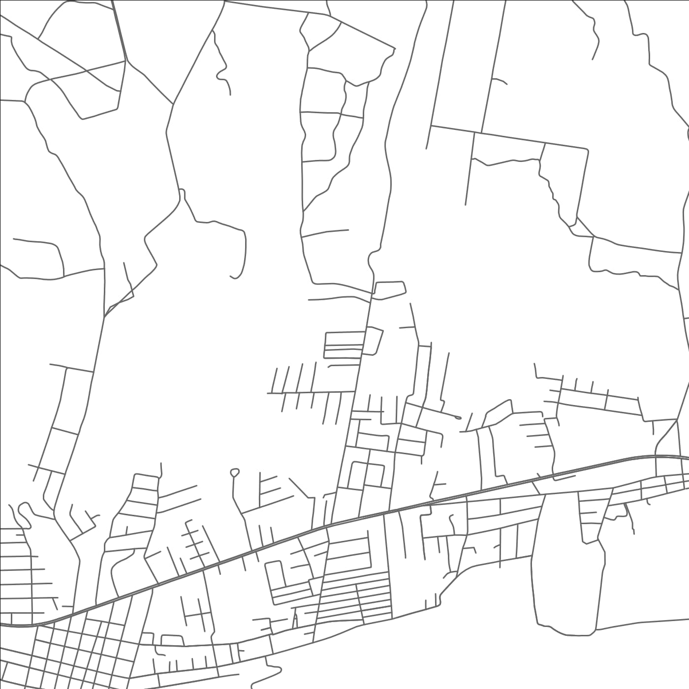 ROAD MAP OF LOMA VISTA, TEXAS BY MAPBAKES