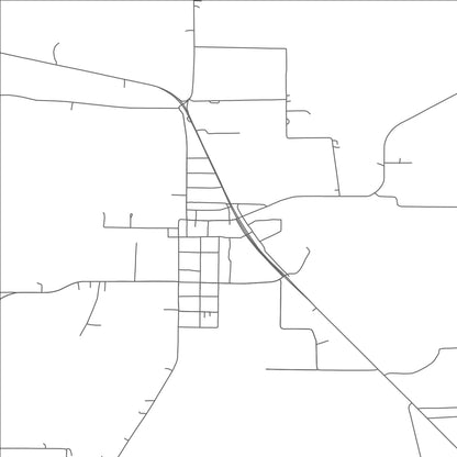 ROAD MAP OF LONE OAK, TEXAS BY MAPBAKES