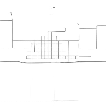 ROAD MAP OF LORENZO, TEXAS BY MAPBAKES