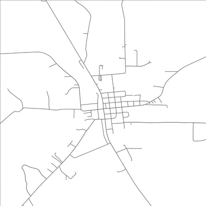 ROAD MAP OF LOVELADY, TEXAS BY MAPBAKES