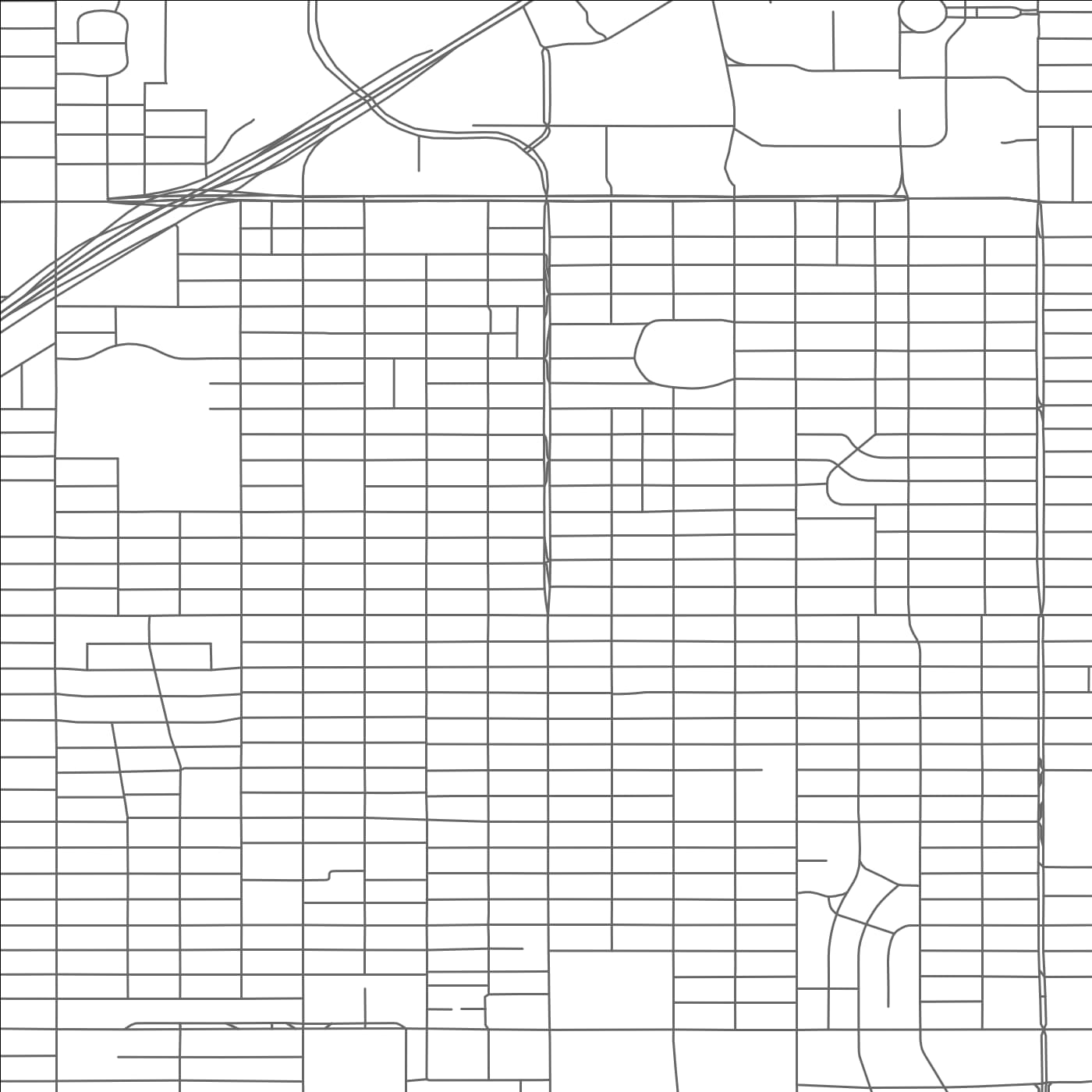 ROAD MAP OF LUBBOCK, TEXAS BY MAPBAKES