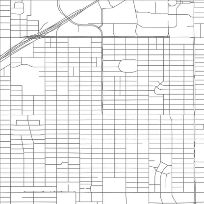 ROAD MAP OF LUBBOCK, TEXAS BY MAPBAKES