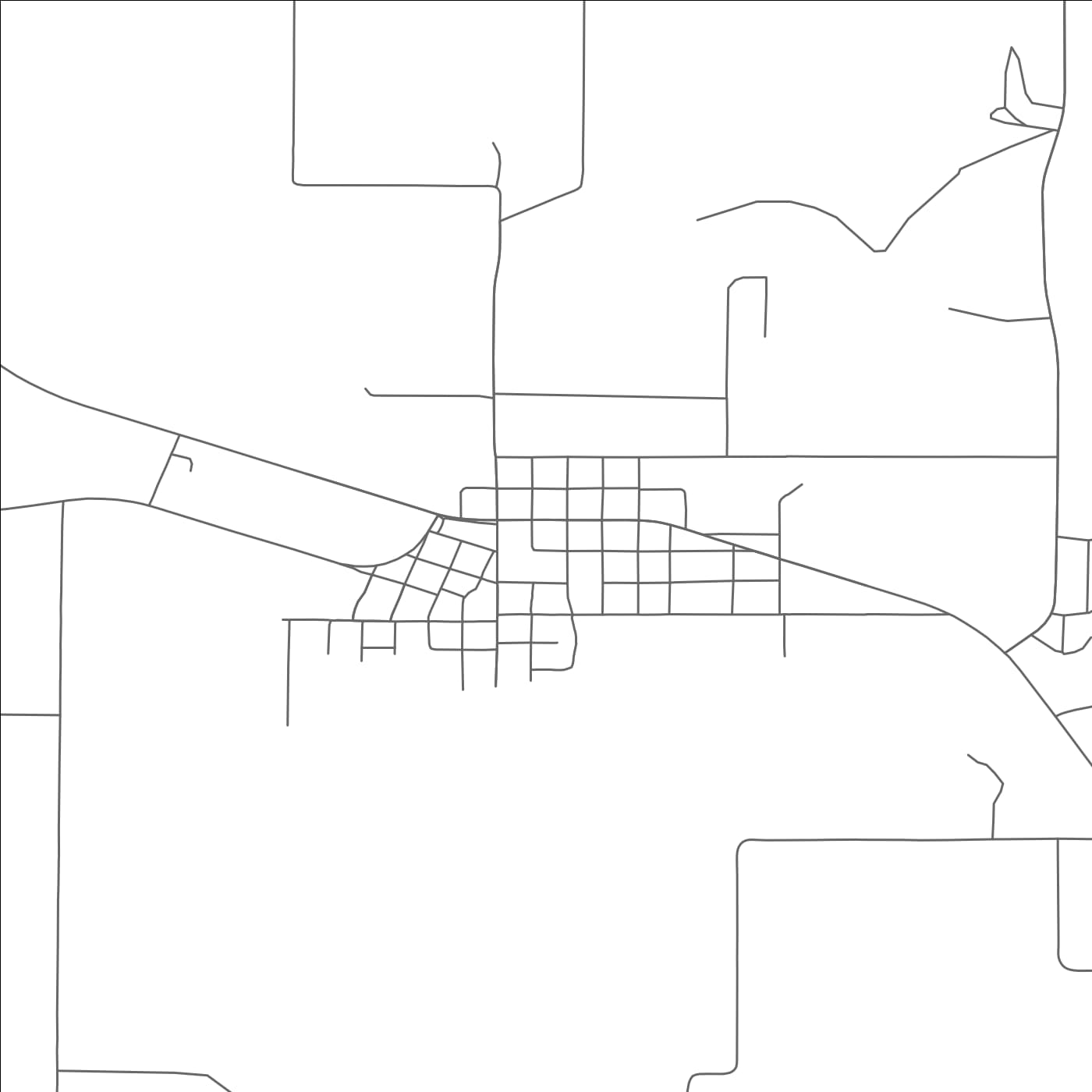 ROAD MAP OF LUEDERS, TEXAS BY MAPBAKES