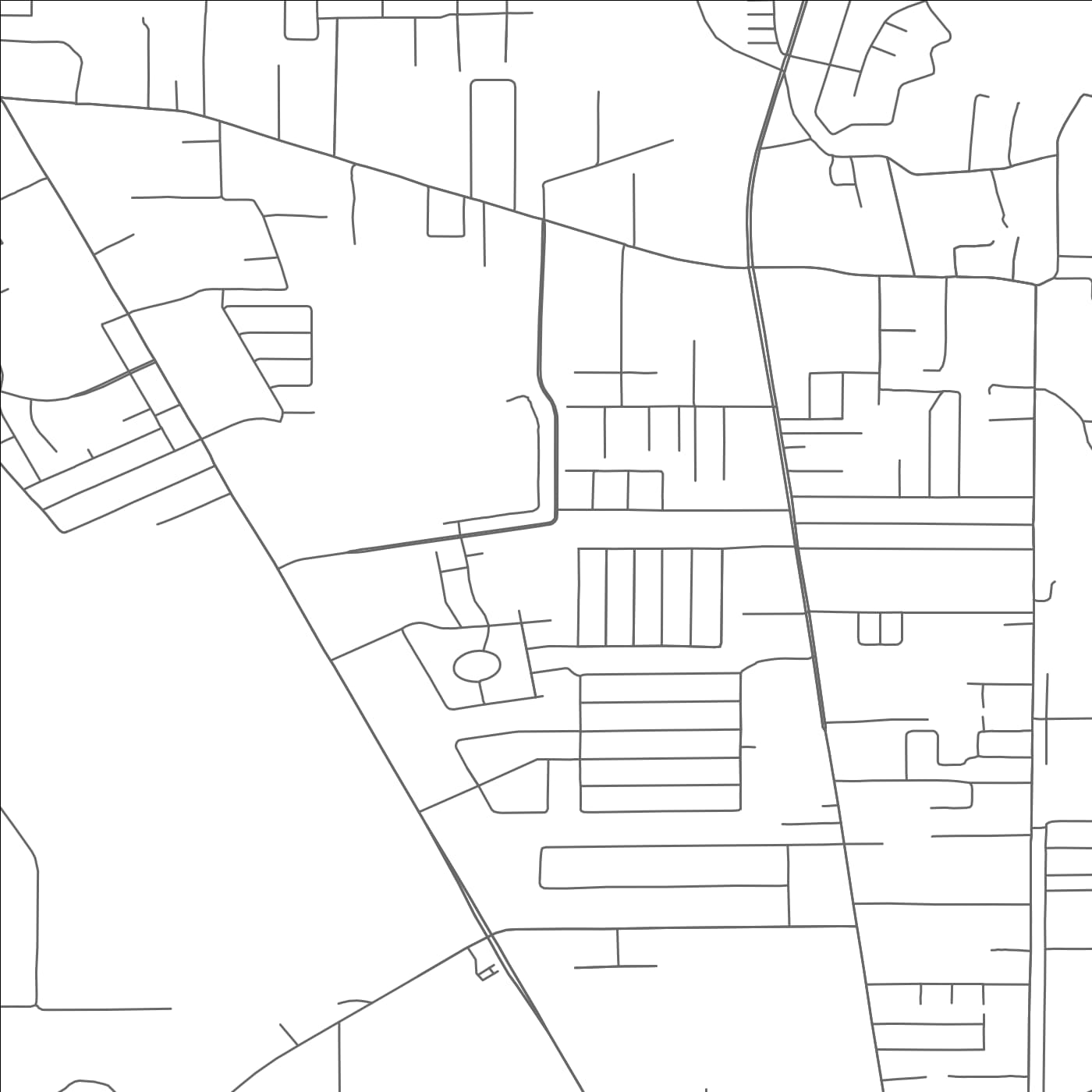 ROAD MAP OF LUMBERTON, TEXAS BY MAPBAKES