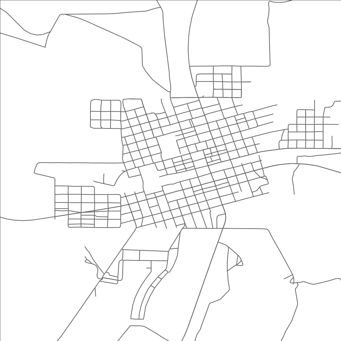 ROAD MAP OF MARFA, TEXAS BY MAPBAKES