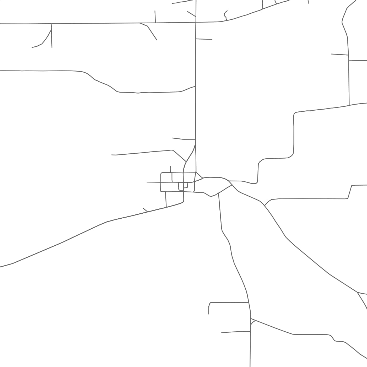 ROAD MAP OF MARIETTA, TEXAS BY MAPBAKES