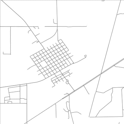 ROAD MAP OF MARKHAM, TEXAS BY MAPBAKES