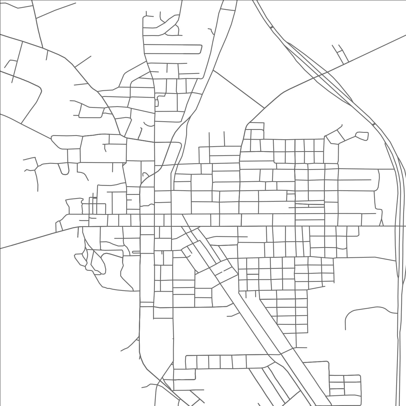 ROAD MAP OF MARLIN, TEXAS BY MAPBAKES