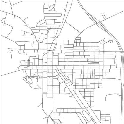 ROAD MAP OF MARLIN, TEXAS BY MAPBAKES