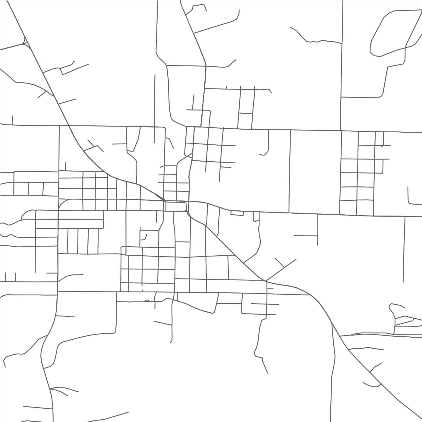 ROAD MAP OF MASON, TEXAS BY MAPBAKES