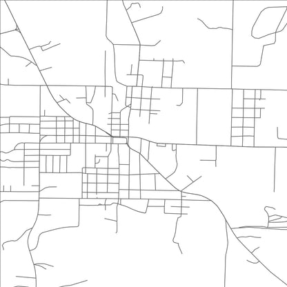 ROAD MAP OF MASON, TEXAS BY MAPBAKES