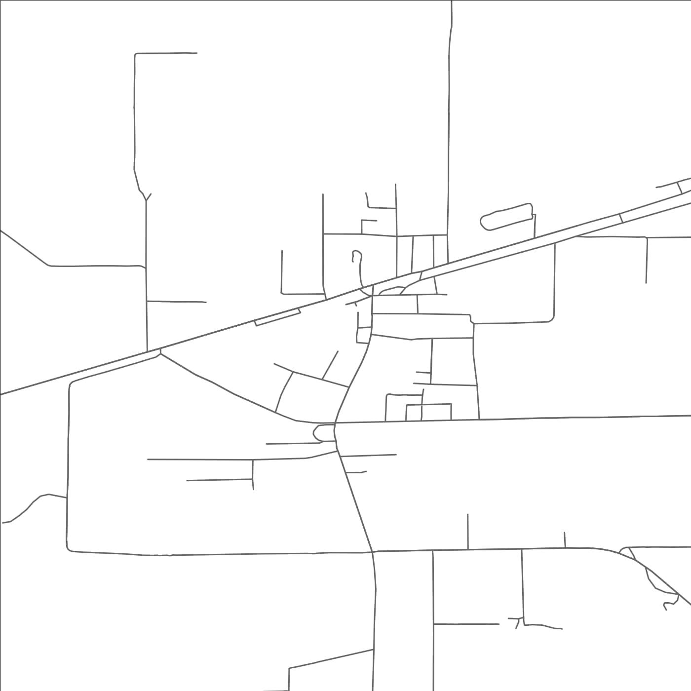 ROAD MAP OF MAUD, TEXAS BY MAPBAKES