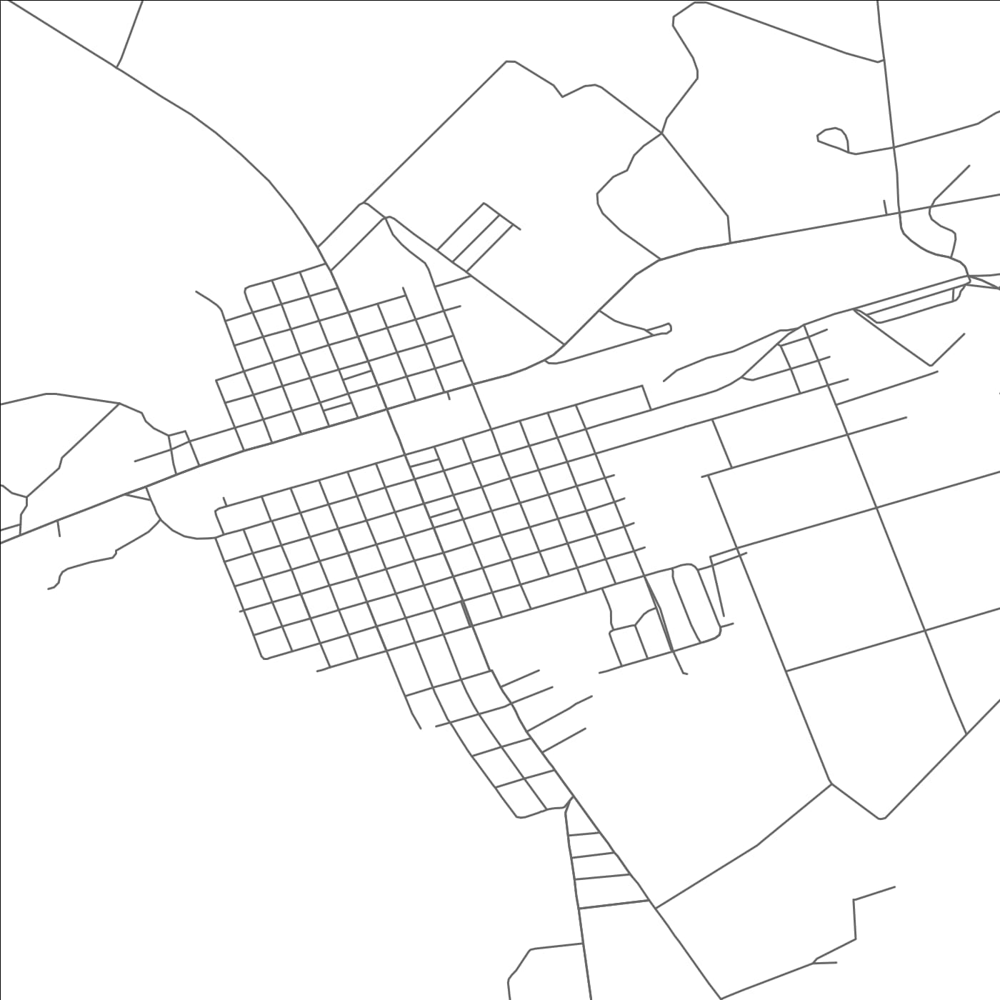 ROAD MAP OF MCCAMEY, TEXAS BY MAPBAKES