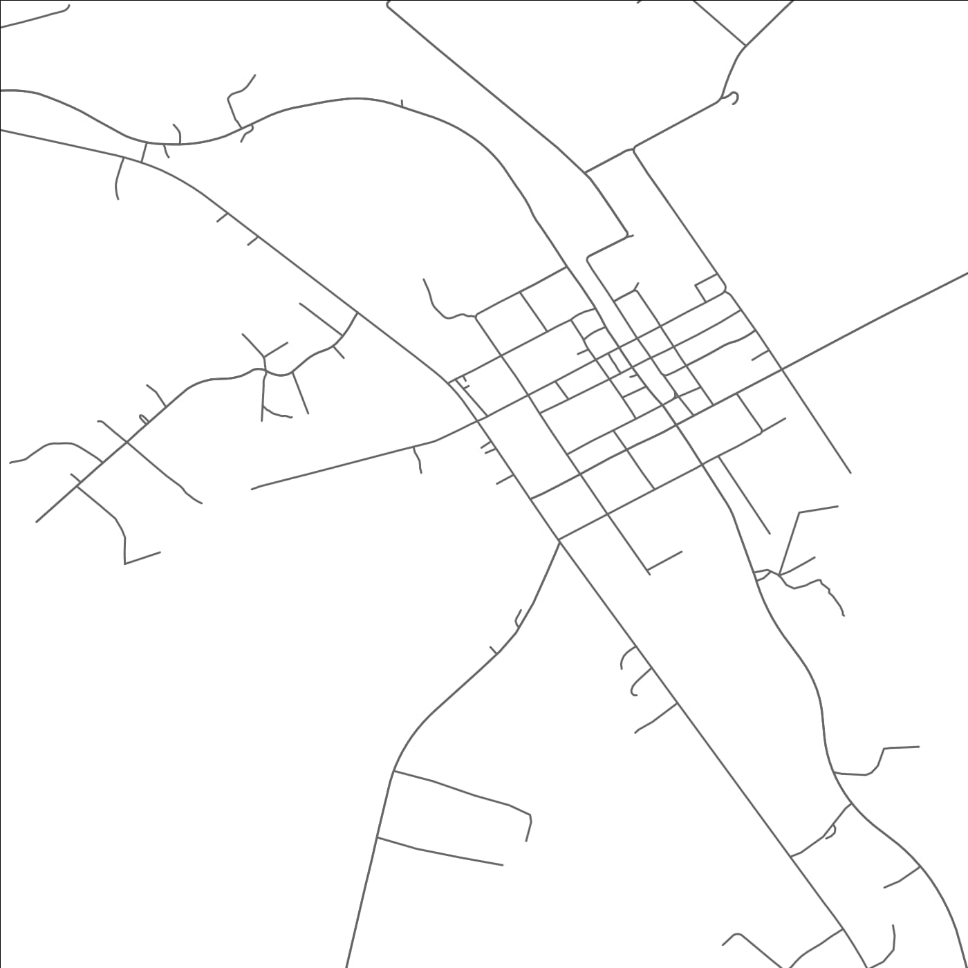 ROAD MAP OF MCDADE, TEXAS BY MAPBAKES