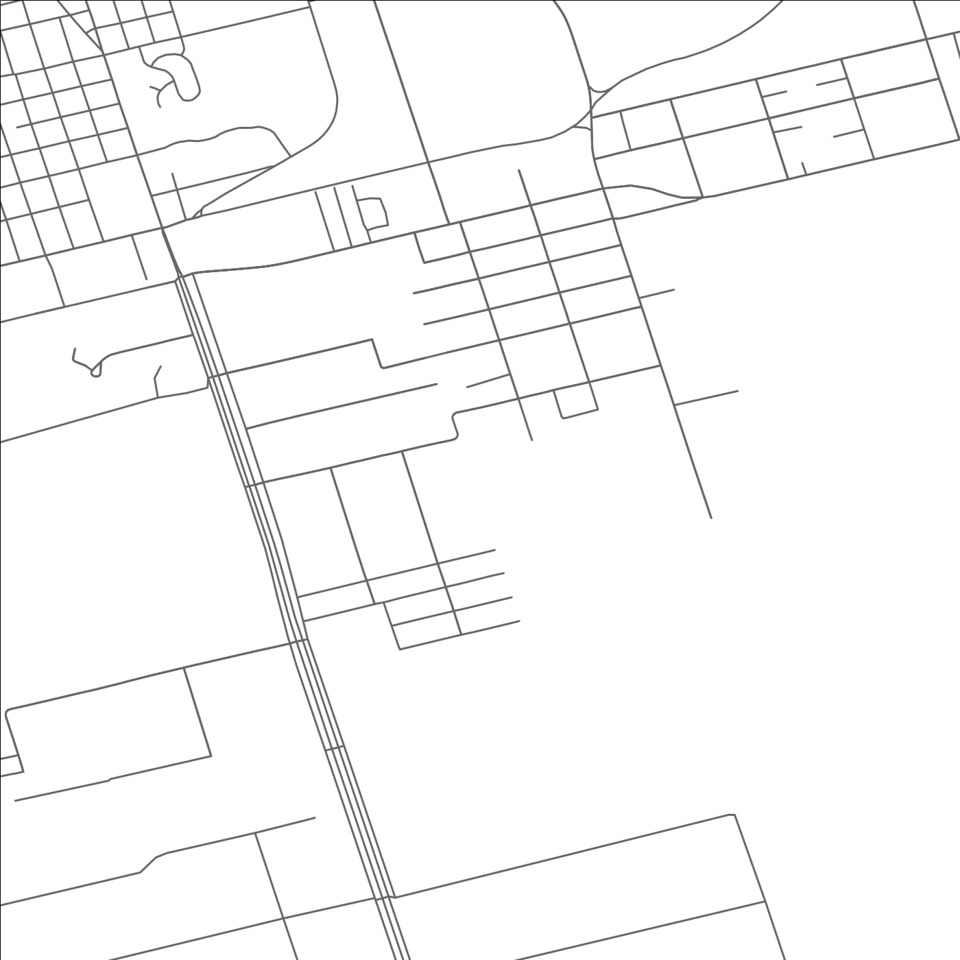 ROAD MAP OF MCKINNEY ACRES, TEXAS BY MAPBAKES