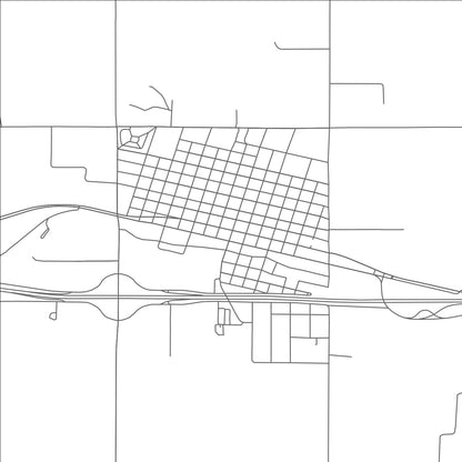 ROAD MAP OF MCLEAN, TEXAS BY MAPBAKES