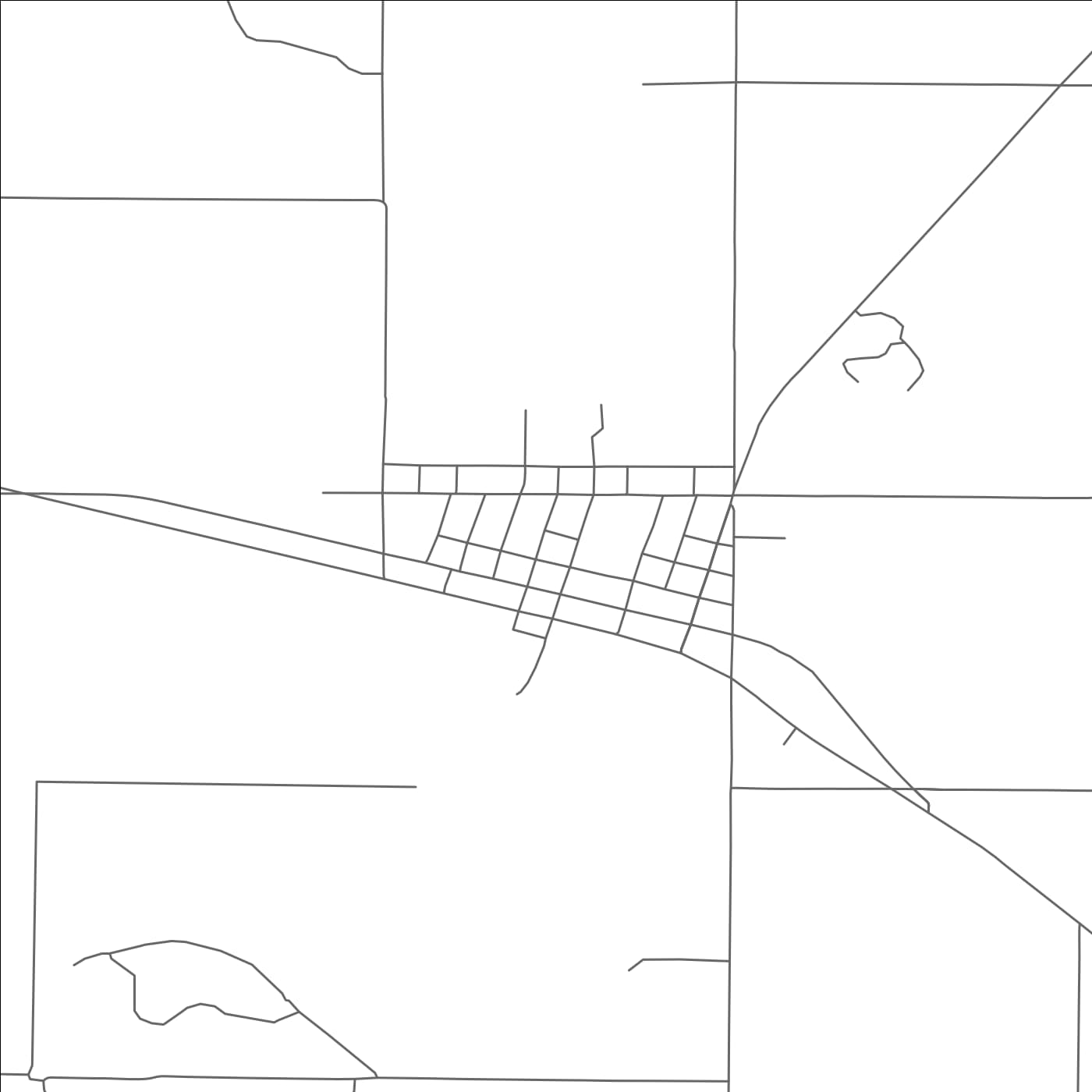 ROAD MAP OF MEGARGEL, TEXAS BY MAPBAKES