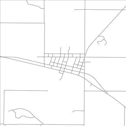 ROAD MAP OF MEGARGEL, TEXAS BY MAPBAKES