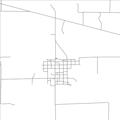 ROAD MAP OF MELVIN, TEXAS BY MAPBAKES