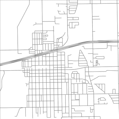 ROAD MAP OF MERCEDES, TEXAS BY MAPBAKES