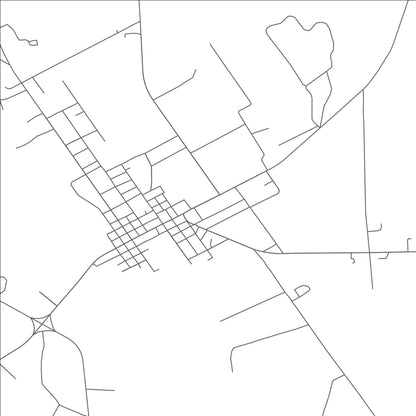 ROAD MAP OF MERIDIAN, TEXAS BY MAPBAKES