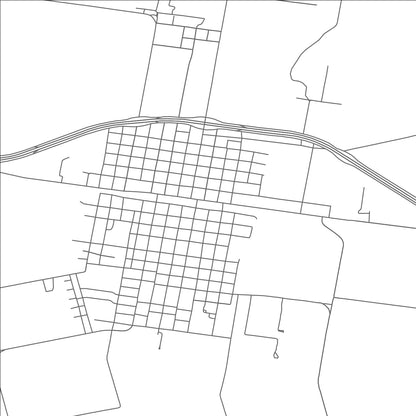 ROAD MAP OF MERKEL, TEXAS BY MAPBAKES