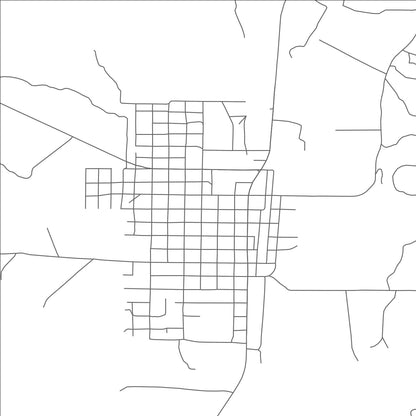 ROAD MAP OF MERTZON, TEXAS BY MAPBAKES