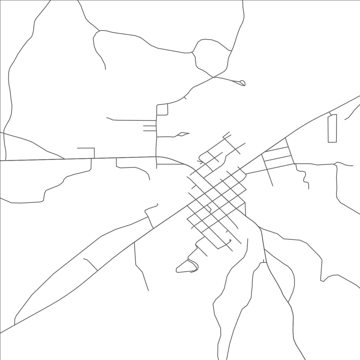 ROAD MAP OF MIAMI, TEXAS BY MAPBAKES