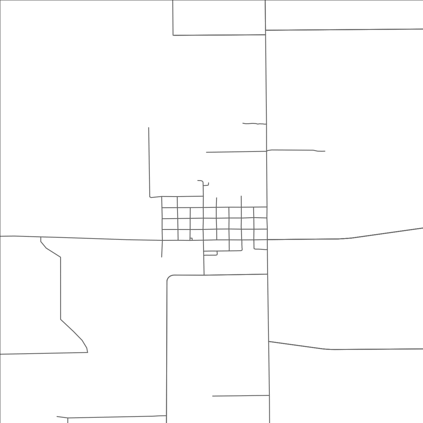 ROAD MAP OF MIDFIELD, TEXAS BY MAPBAKES