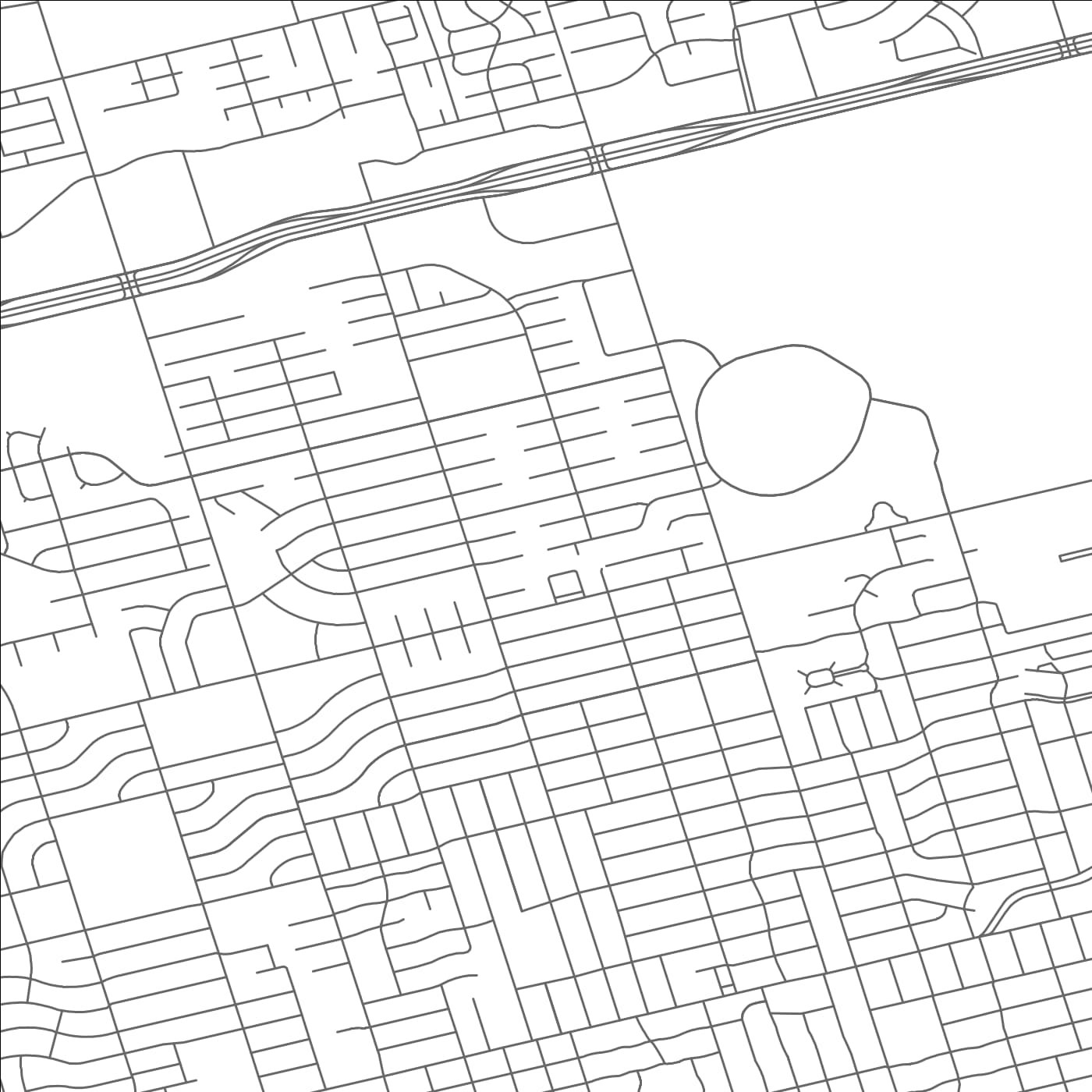 ROAD MAP OF MIDLAND, TEXAS BY MAPBAKES