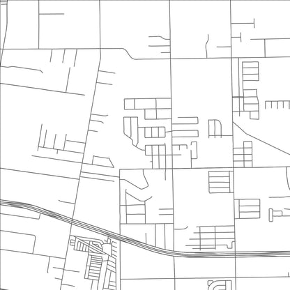 ROAD MAP OF MIDWAY NORTH, TEXAS BY MAPBAKES