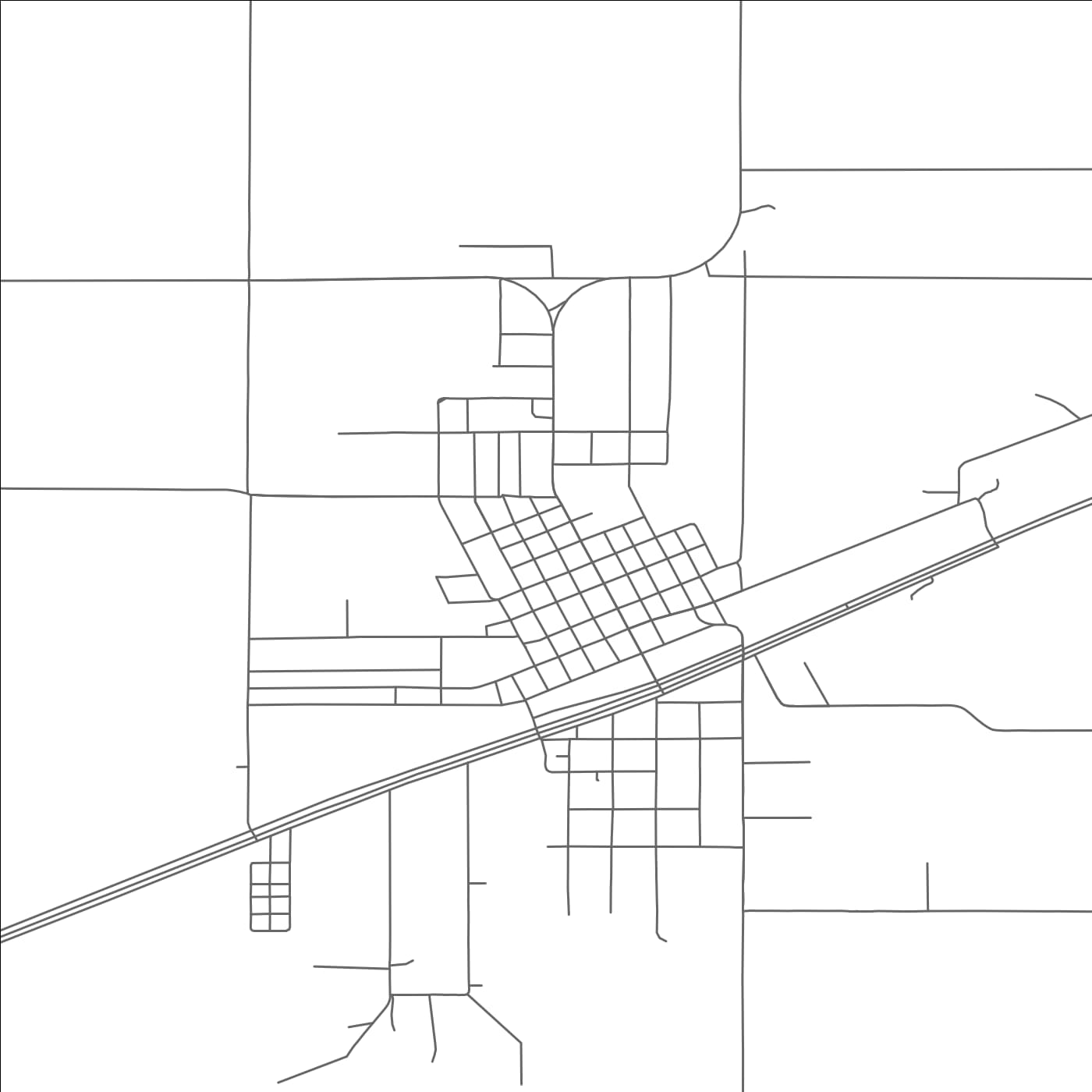 ROAD MAP OF MILES, TEXAS BY MAPBAKES