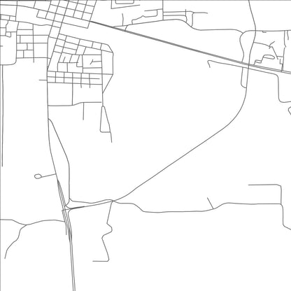 ROAD MAP OF MINEOLA, TEXAS BY MAPBAKES