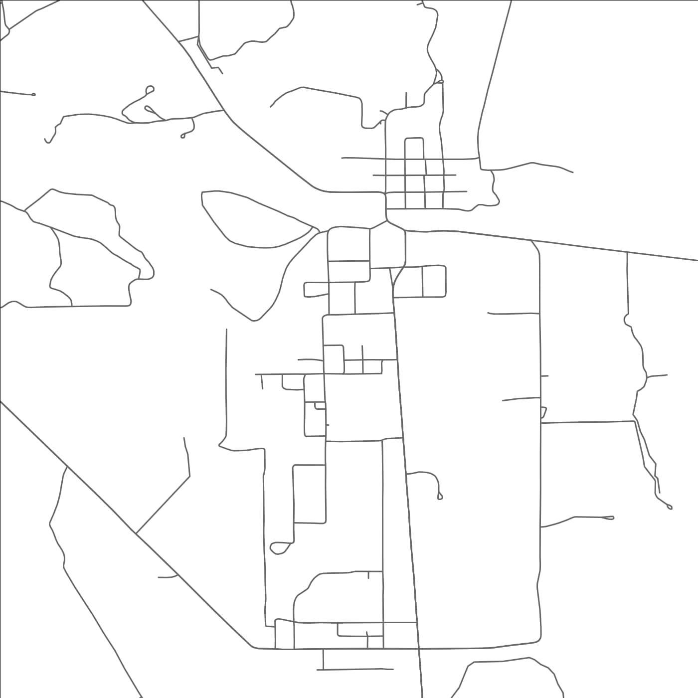 ROAD MAP OF MINGUS, TEXAS BY MAPBAKES