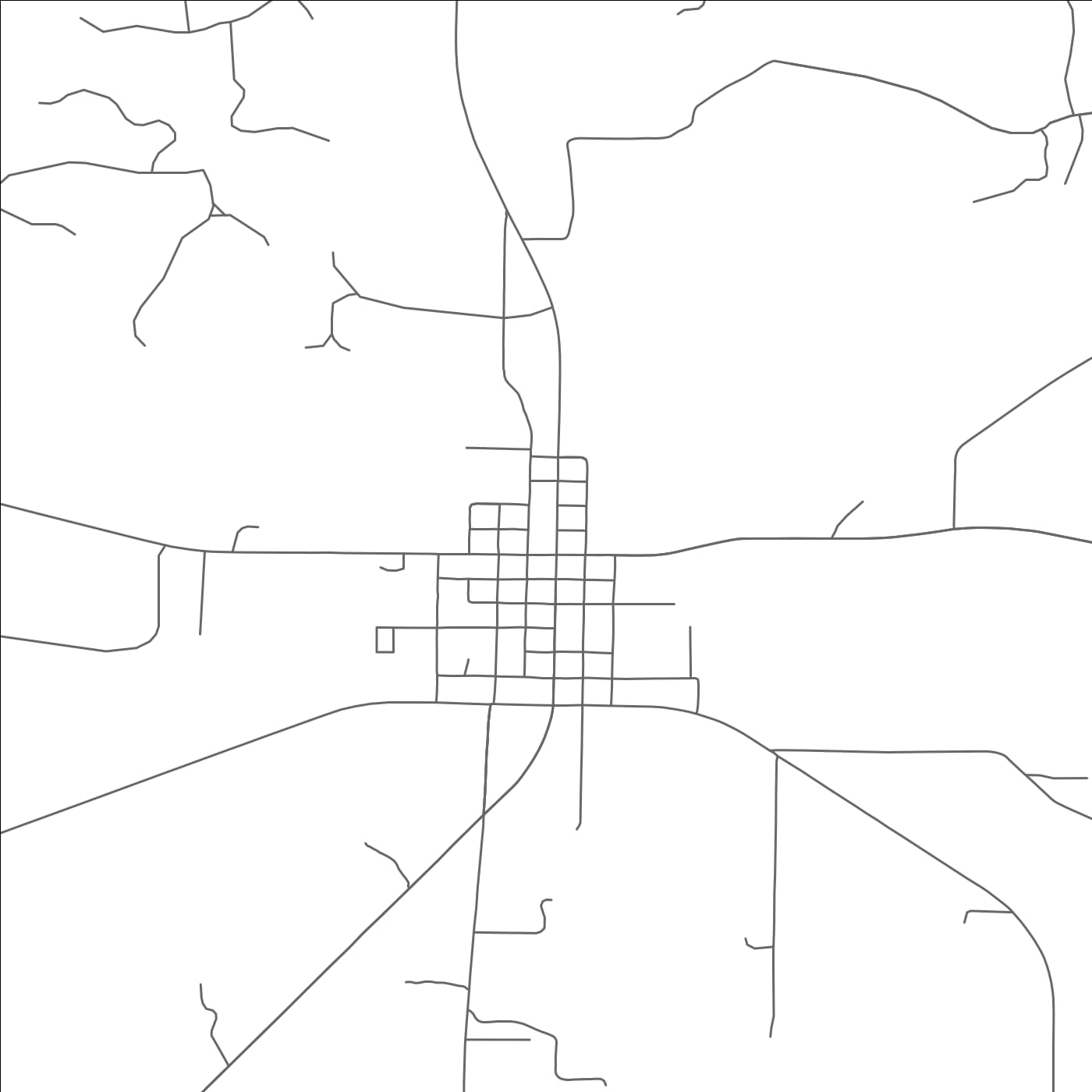 ROAD MAP OF MONTAGUE, TEXAS BY MAPBAKES