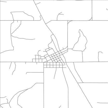 ROAD MAP OF MORAN, TEXAS BY MAPBAKES