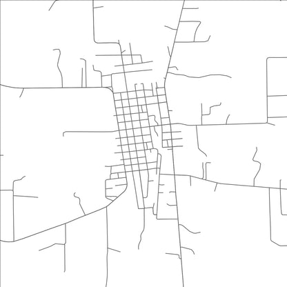 ROAD MAP OF MOULTON, TEXAS BY MAPBAKES