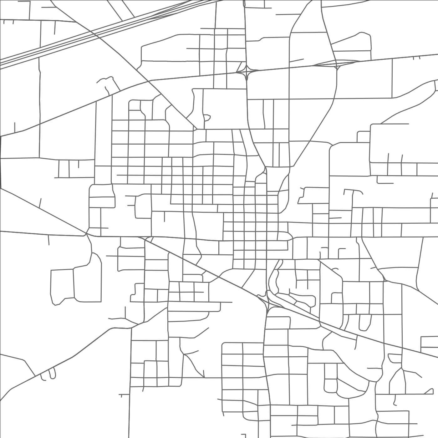 ROAD MAP OF MOUNT PLEASANT, TEXAS BY MAPBAKES