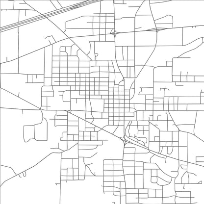 ROAD MAP OF MOUNT PLEASANT, TEXAS BY MAPBAKES