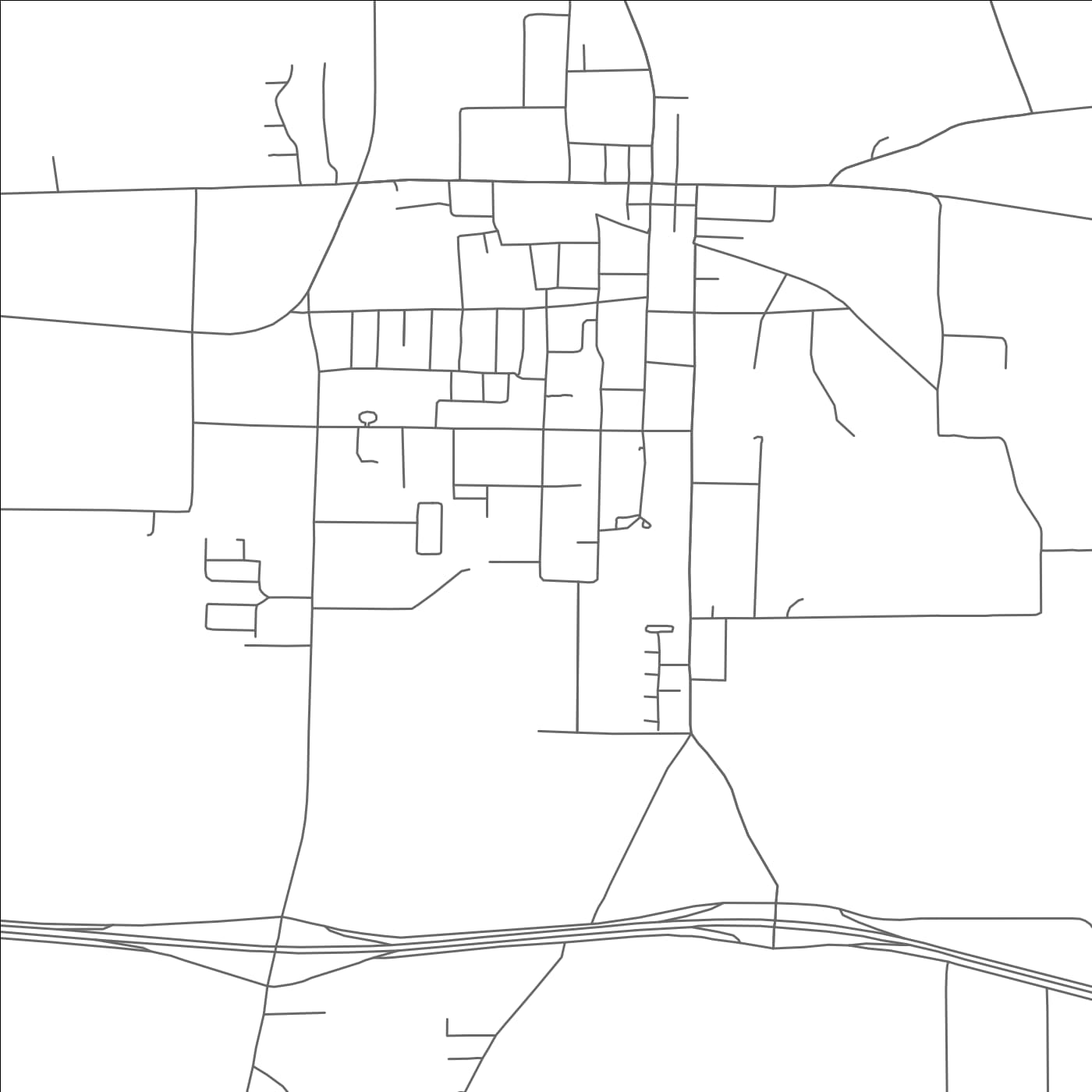 ROAD MAP OF MOUNT VERNON, TEXAS BY MAPBAKES