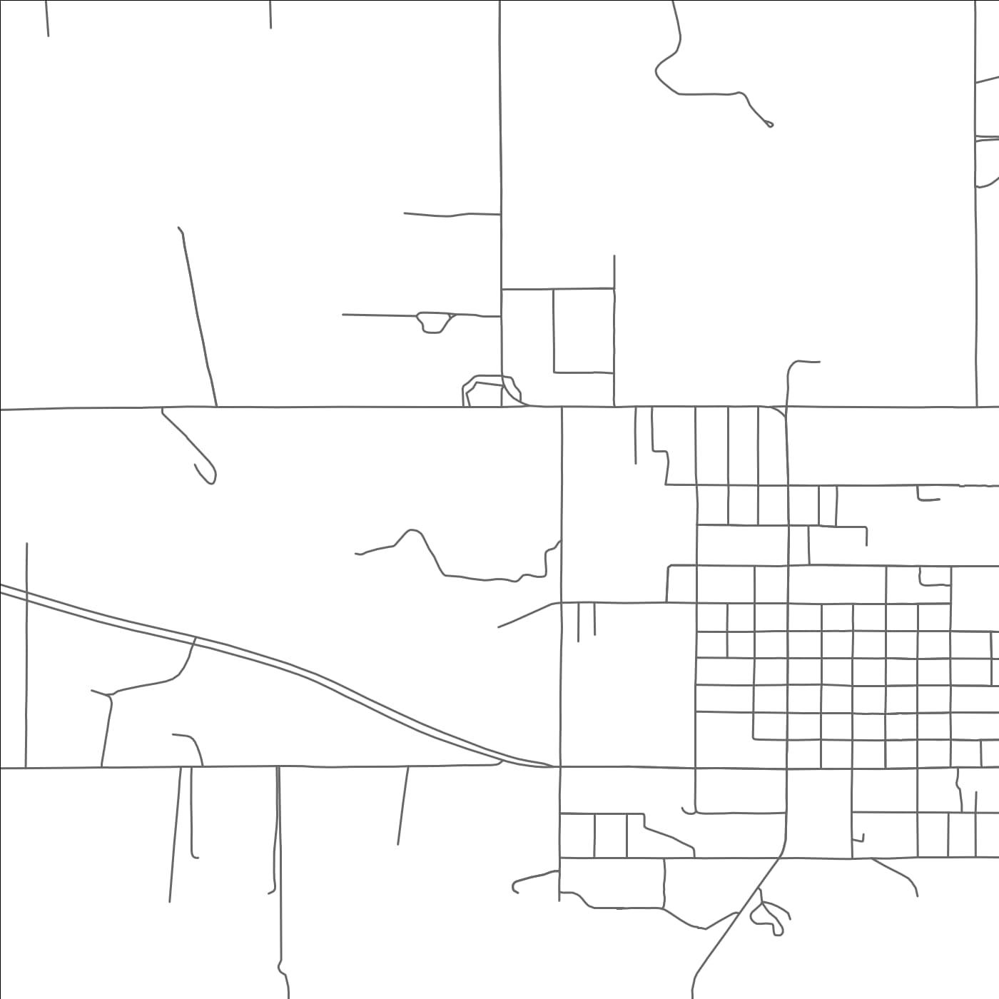 ROAD MAP OF MUENSTER, TEXAS BY MAPBAKES