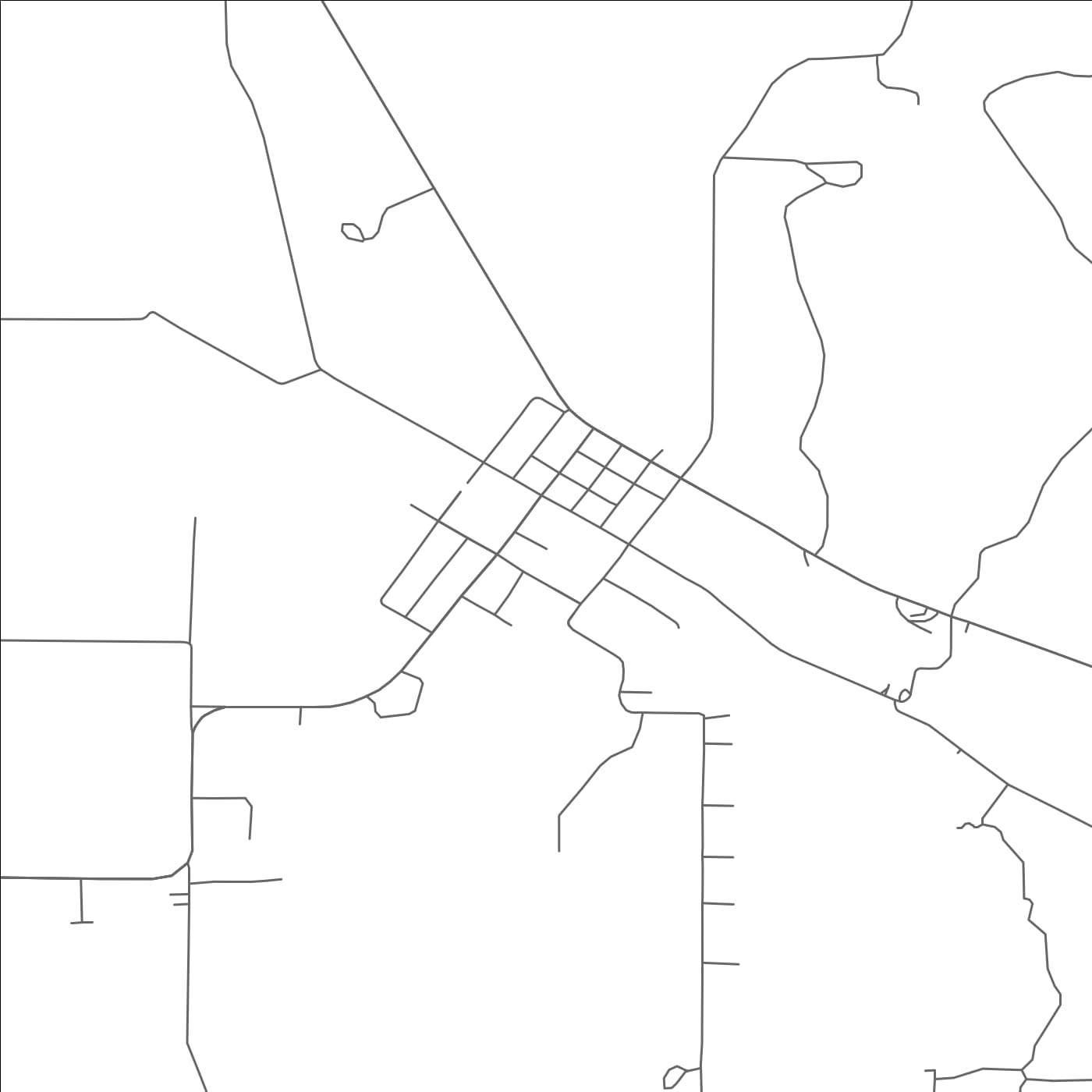 ROAD MAP OF MULLIN, TEXAS BY MAPBAKES