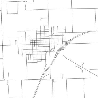 ROAD MAP OF MUNDAY, TEXAS BY MAPBAKES