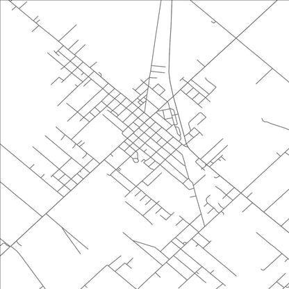 ROAD MAP OF NEEDVILLE, TEXAS BY MAPBAKES