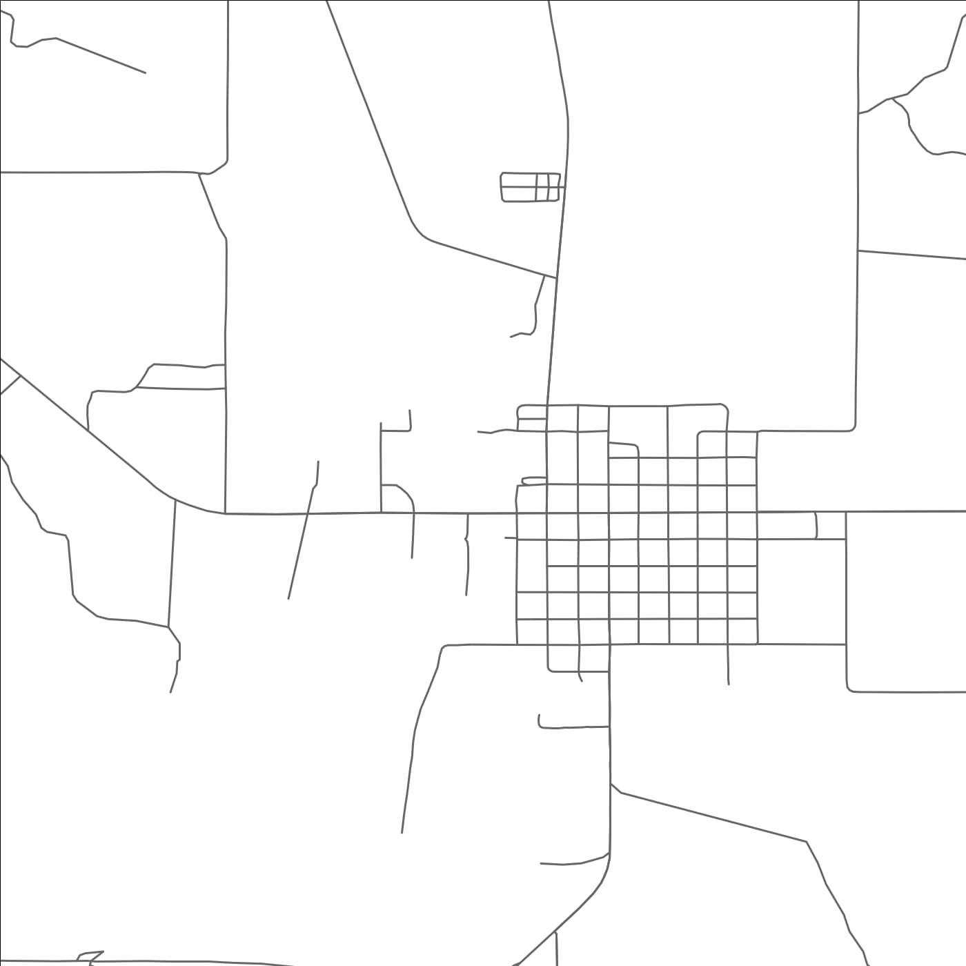 ROAD MAP OF NEWCASTLE, TEXAS BY MAPBAKES