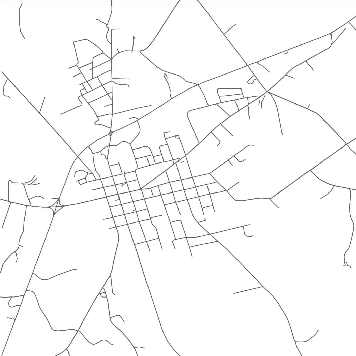 ROAD MAP OF NEWTON, TEXAS BY MAPBAKES