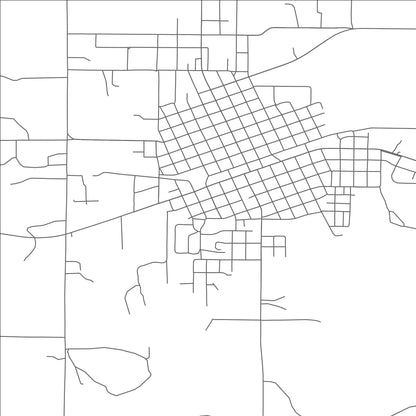 ROAD MAP OF NOCONA, TEXAS BY MAPBAKES