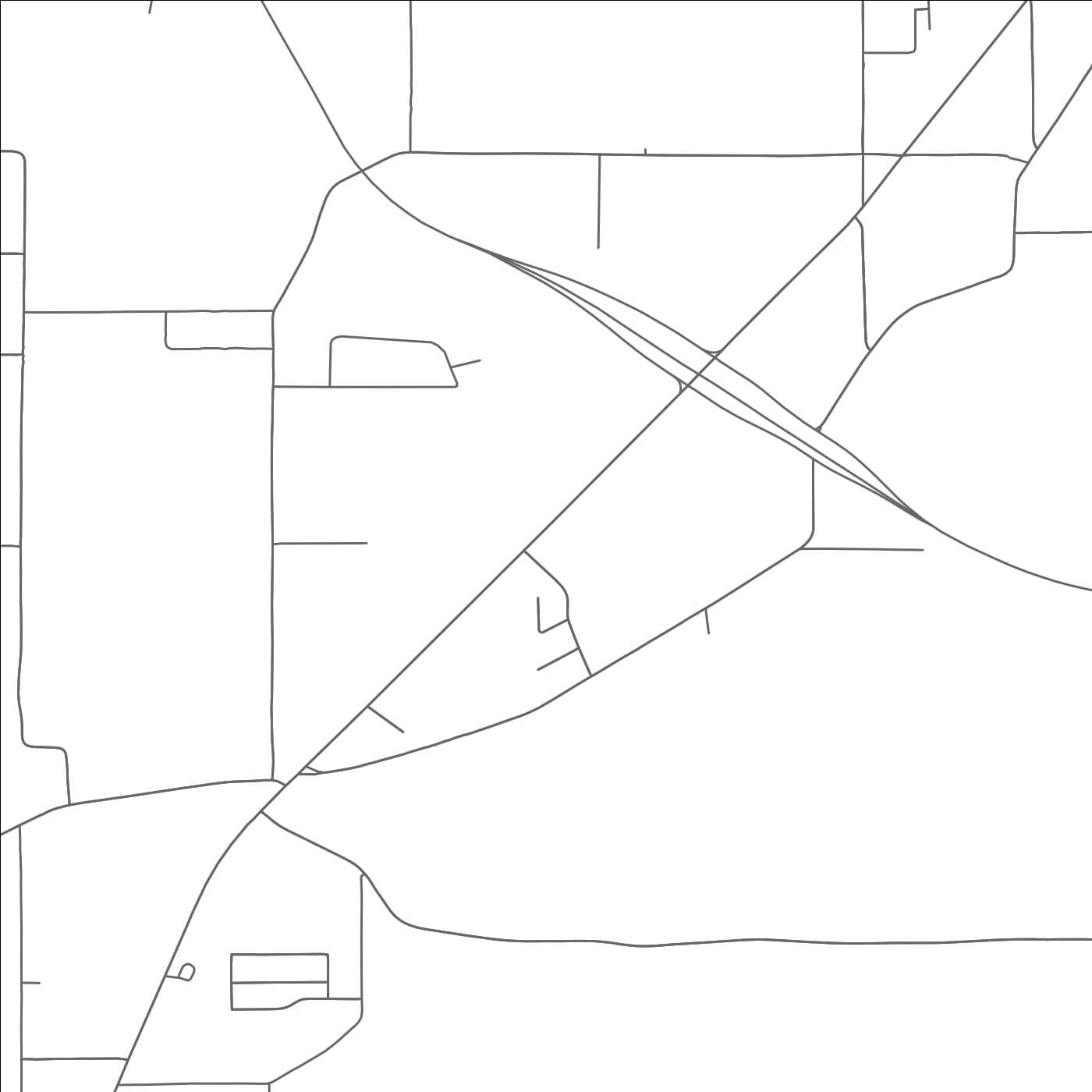 ROAD MAP OF NOONDAY, TEXAS BY MAPBAKES